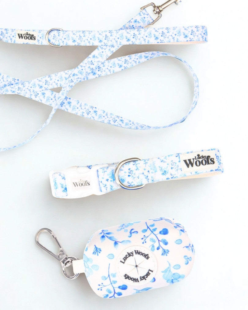 Komplet NA SPREHOD (Povodec + Ovratnica + Torbica) Bright Charm